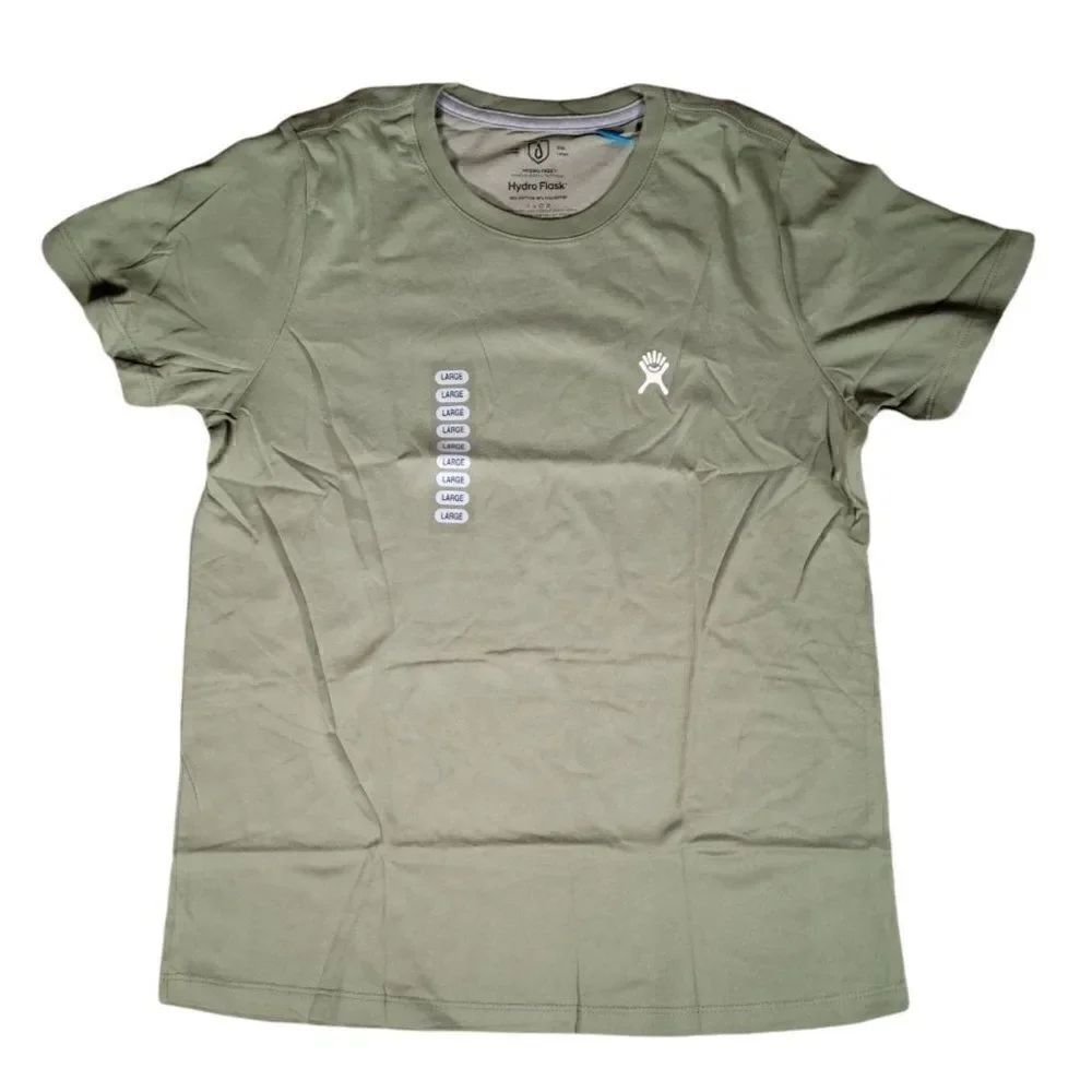 Hydro Flask Women's Olive Logo T-Shirt Sz L